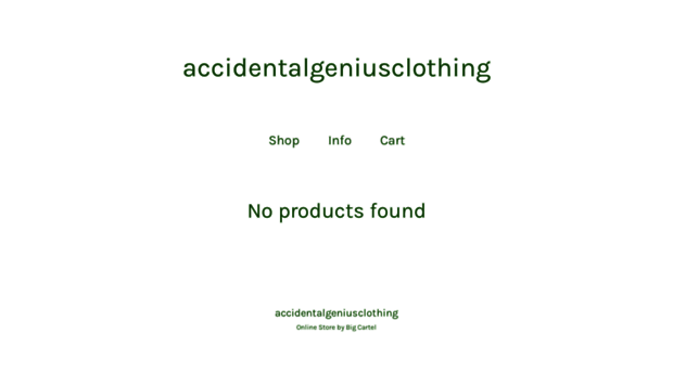 accidentalgeniusclothing.bigcartel.com