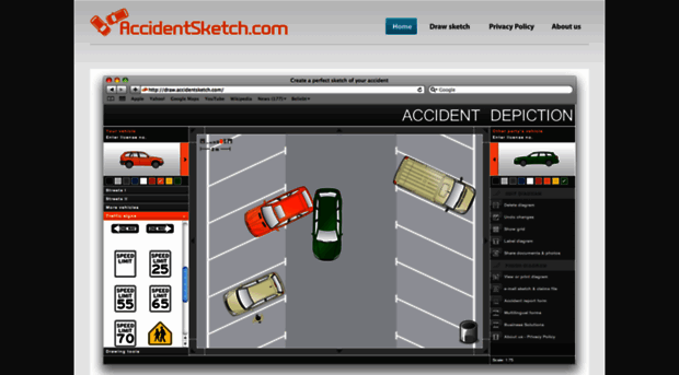 Draw the diagram of your accident online and free