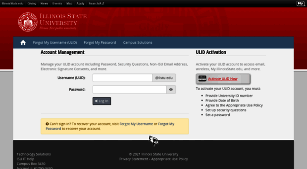 account-test.illinoisstate.edu