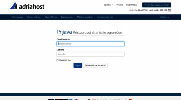 account.adriahost.net