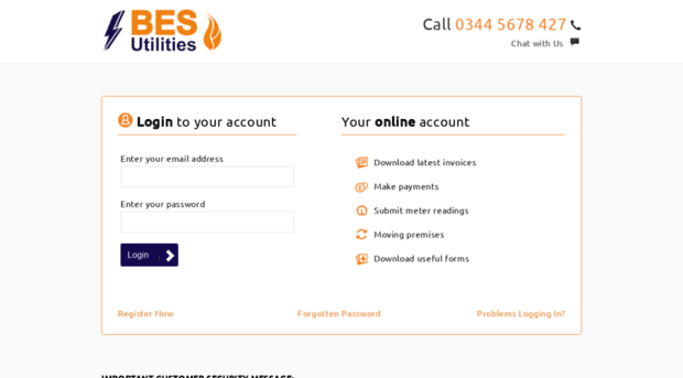 account.besutilities.co.uk