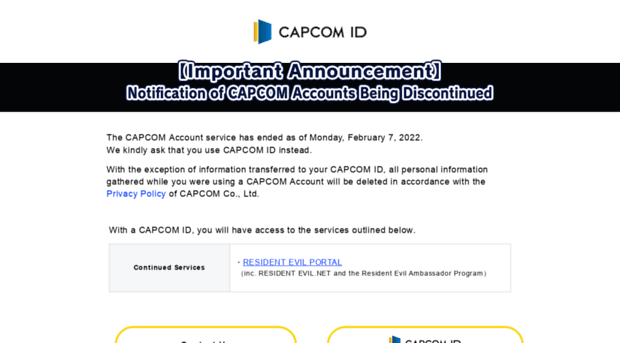 account.capcom.com
