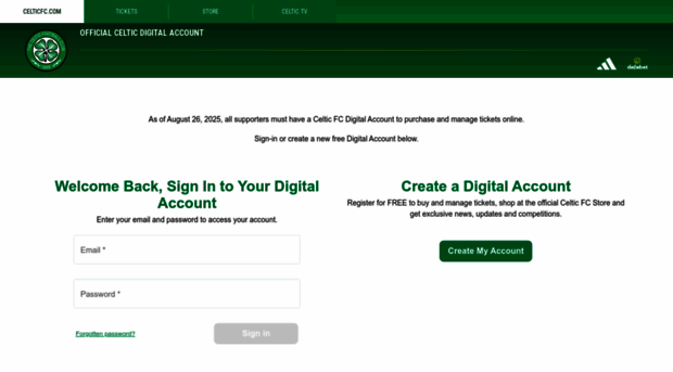 account.celticfc.com