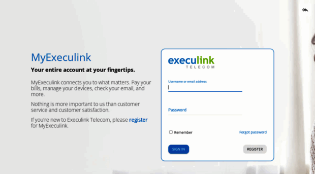 account.execulink.com