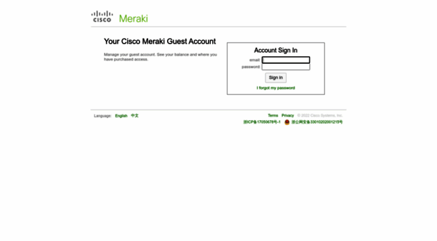 account.meraki.cn