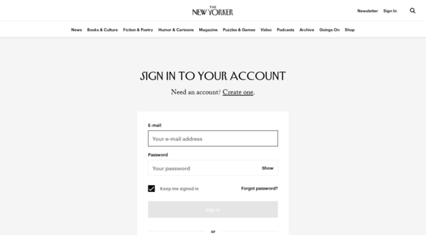 account.newyorker.com