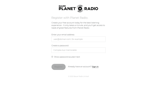 account.planetradio.co.uk