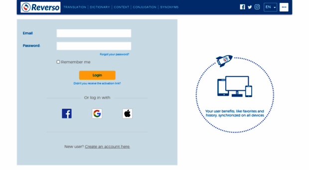 account.reverso.net