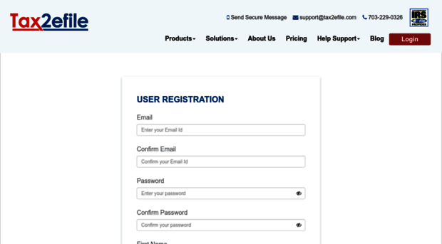 account.tax2efile.com