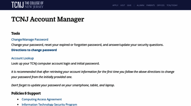 account.tcnj.edu