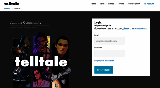 account.telltale.com