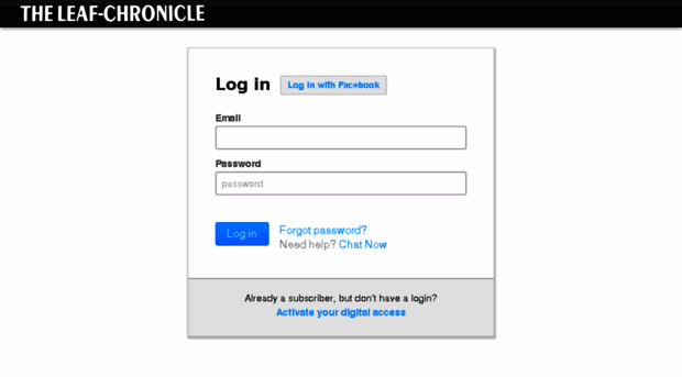 account.theleafchronicle.com