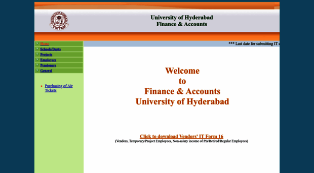 accounts.uohyd.ac.in