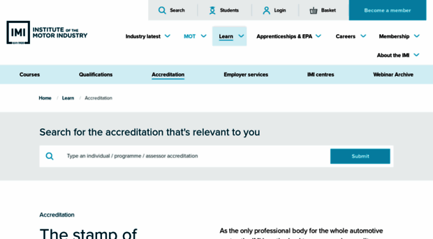 accreditation.theimi.org.uk