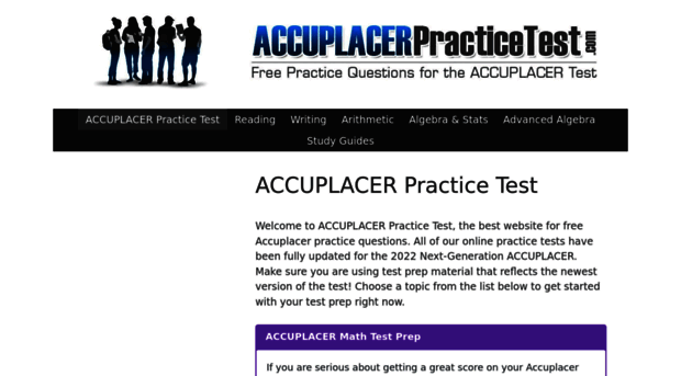 accuplacerpracticetest.com