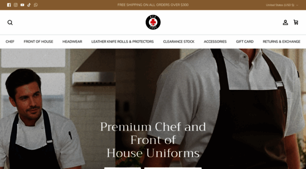 acechefapparels.com