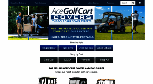 acegolfcartcovers.com