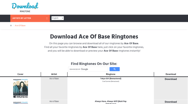 aceofbase.download-ringtone.com