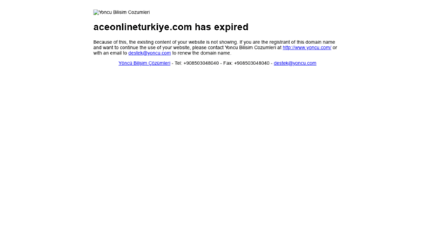 aceonlineturkiye.com