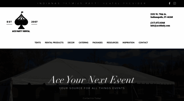 acepartyandtents.com