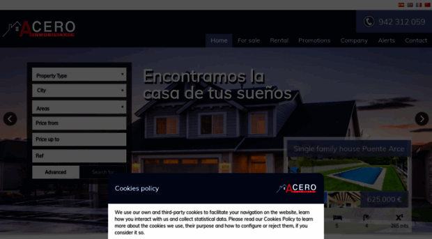 aceroinmobiliaria.com