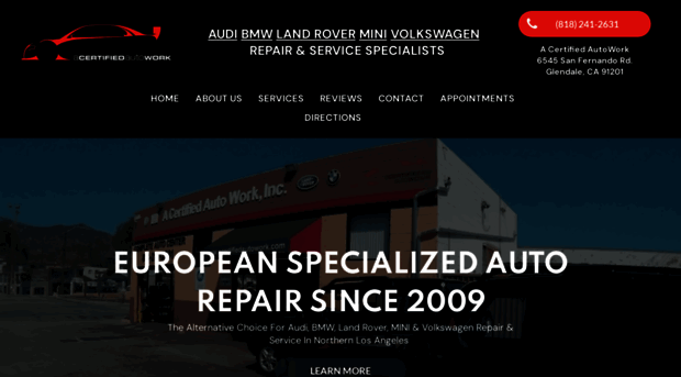 acertifiedautowork.com