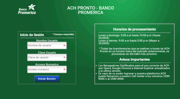 ach.bancopromerica.com