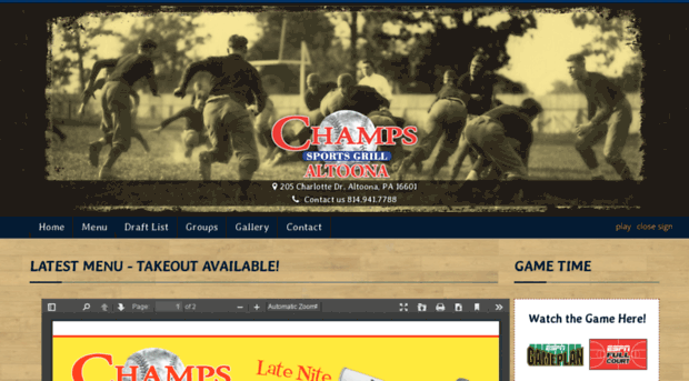 achampssportsgrill.net