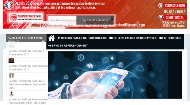 acheter-fichiers-emails.fr