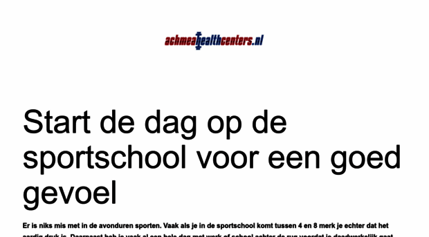 achmeahealthcenters.nl