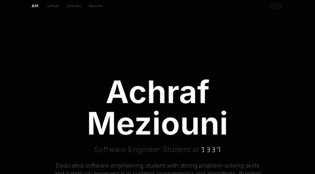 achrafmeziouni.dev
