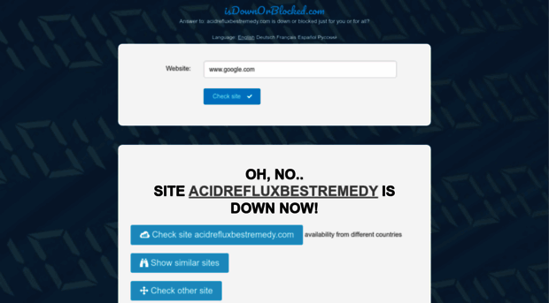 acidrefluxbestremedy.com.isdownorblocked.com