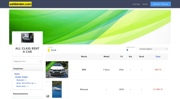 aclassrentacar.sahibinden.com