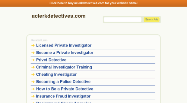 aclerkdetectives.com