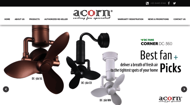 acornceilingfan.com