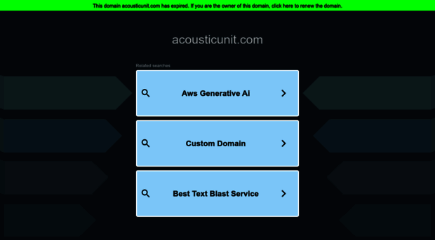 acousticunit.com