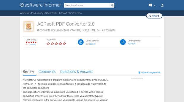 acpsoft-pdf-converter.software.informer.com