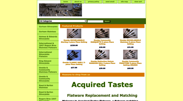 acquiredtastesflatware.com