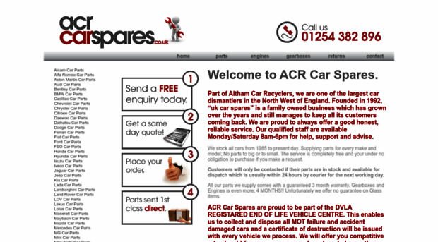 acrcarspares.co.uk