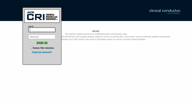 acrim.clinicalconductor.com