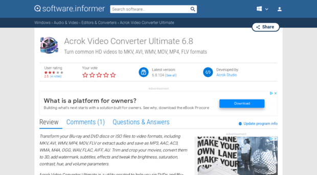 acrok-video-converter-ultimate.software.informer.com