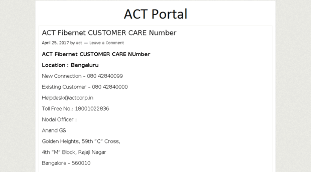 act-portal.in