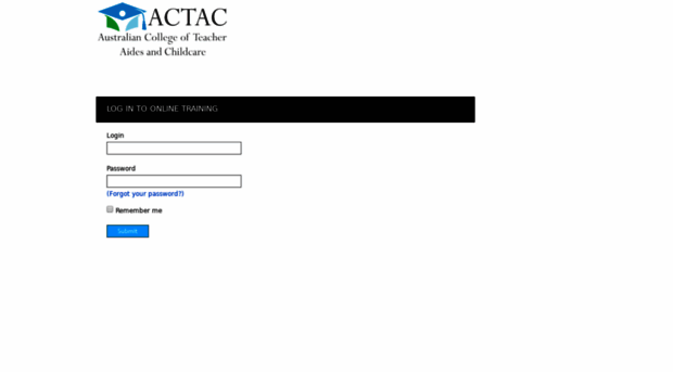 actac.elearninglogin.com