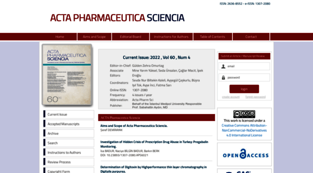 actapharmsci.com