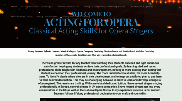 actingforopera.co.uk