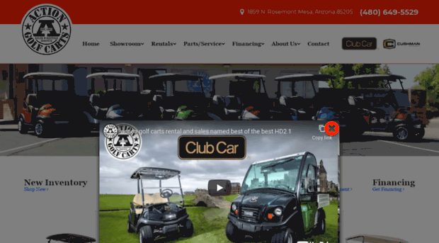 actiongolfcartrentals.com