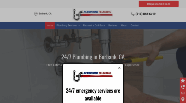 actiononeplumbing.com