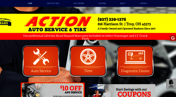 actiontireandauto.com