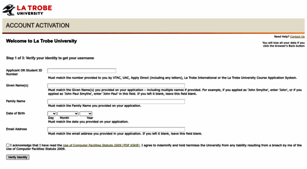 activateaccount.latrobe.edu.au