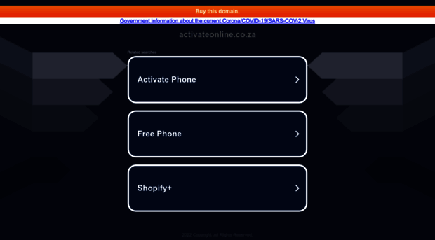 activateonline.co.za